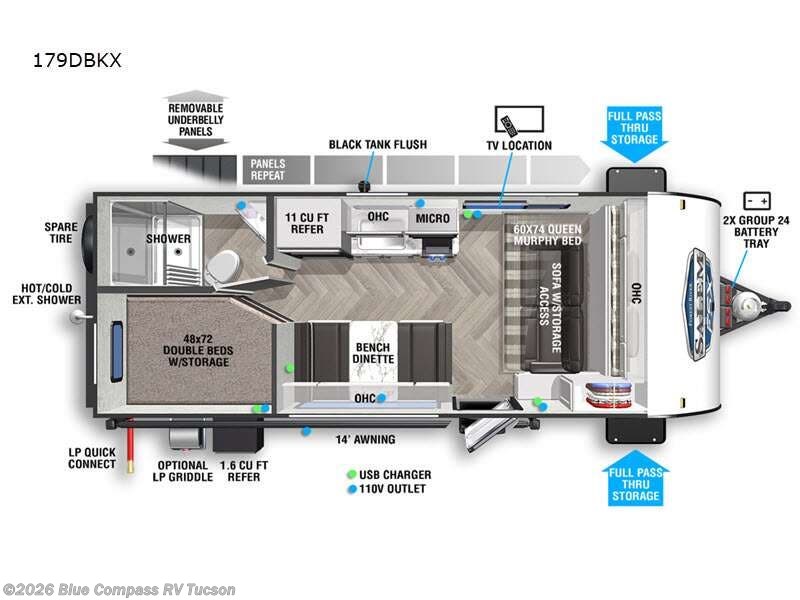 Used 2022 Forest River Salem FSX 179DBKX available in Tucson, Arizona