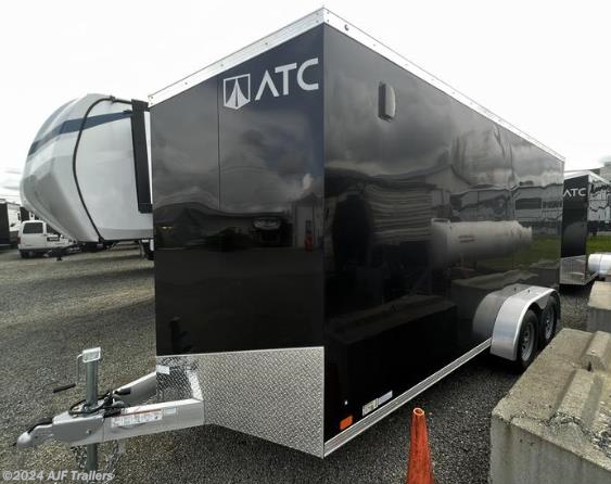 2023 ATC Raven  Black 7X16+2 Wedge 7K Cargo Trailer available in Rathdrum, ID