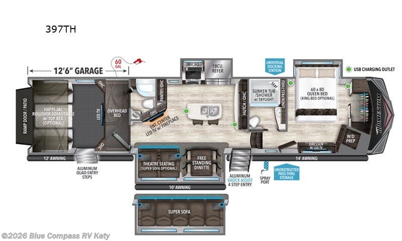 Used 2020 Grand Design Momentum 397TH available in Katy, Texas
