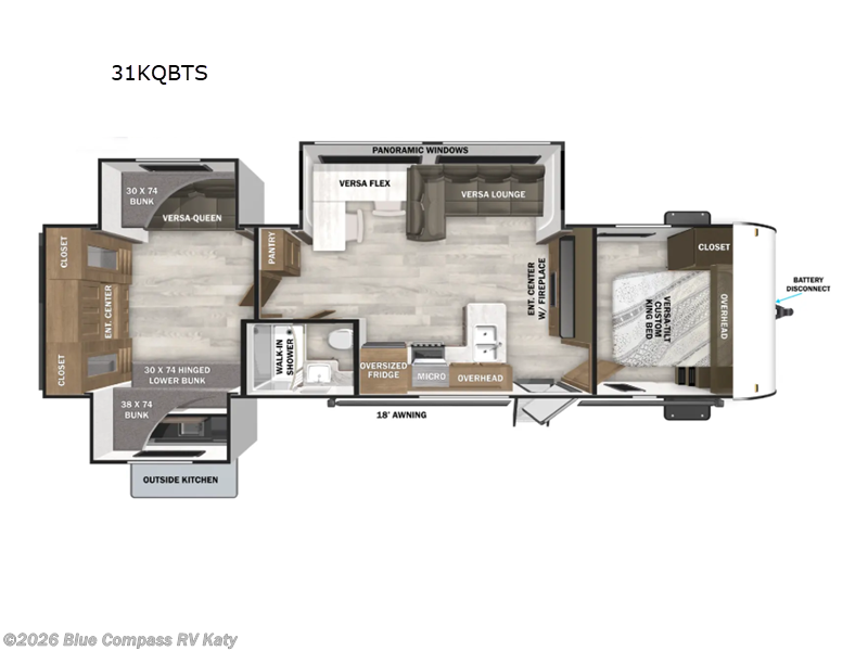 Used 2025 Forest River Salem 31KQBTS available in Katy, Texas