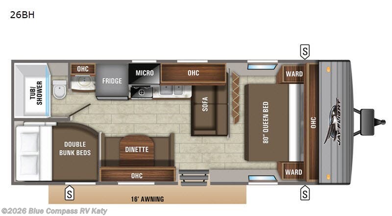 Used 2020 Jayco Jay Flight 26BH available in Katy, Texas