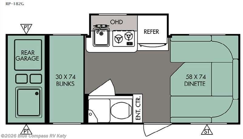 Used 2016  Forest River  R Pod RP-182G by Forest River from Blue Compass RV Katy in Katy, TX