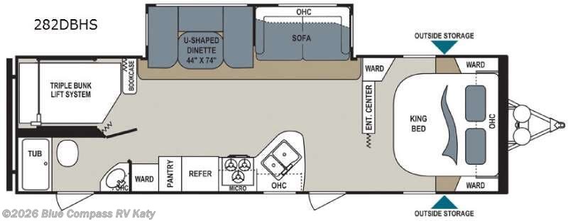 Used 2017  Dutchmen Aerolite 282DBHS by Dutchmen from Blue Compass RV Katy in Katy, TX