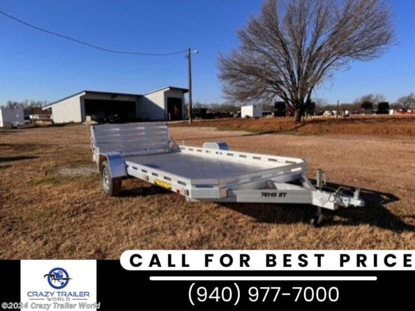 2024 Aluma 7814S-BT 14' Aluminum Deck Utility Trailer available in Whitesboro, TX