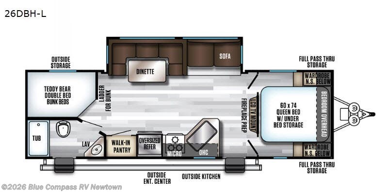 Used 2019 Forest River Cherokee Alpha Wolf 26DBH-L available in Newtown, Connecticut