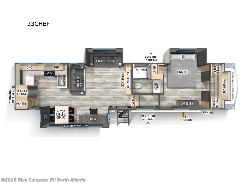 Used 2025 Forest River Cardinal 33CHEF available in Buford, Georgia