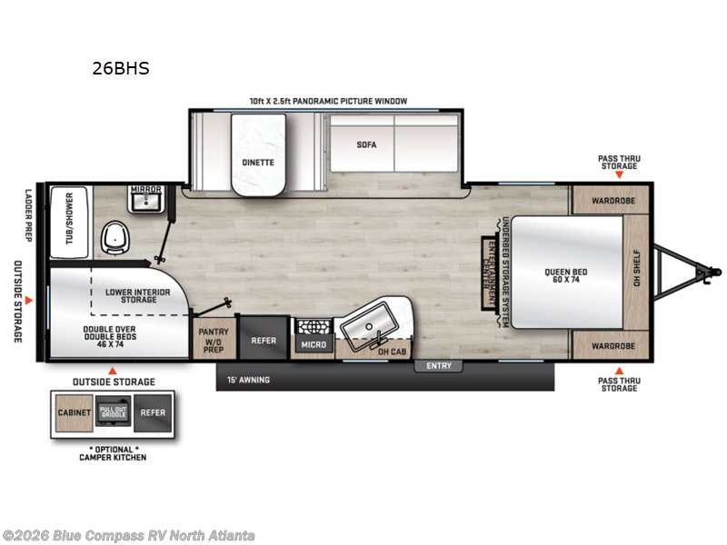 Used 2026 Forest River Aurora Light 26BHS available in Buford, Georgia
