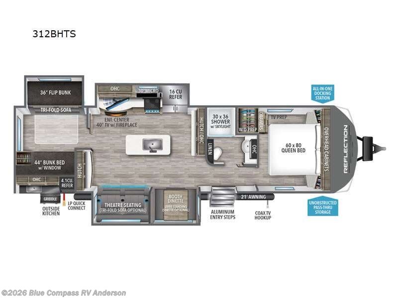 Used 2023 Grand Design Reflection 312BHTS available in Anderson, California