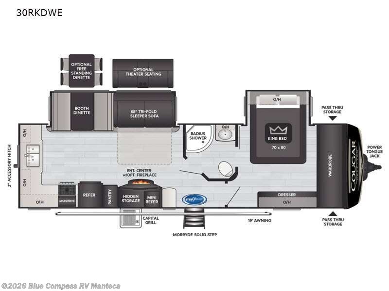 Used 2021 Keystone Cougar Half-Ton 30RKDWE available in Manteca, California