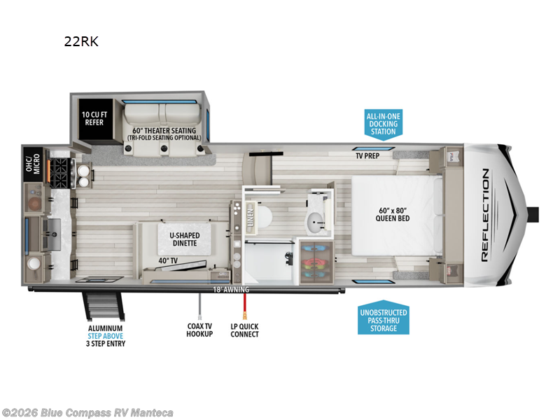 Used 2025 Grand Design Reflection 100 Series 22RK available in Manteca, California