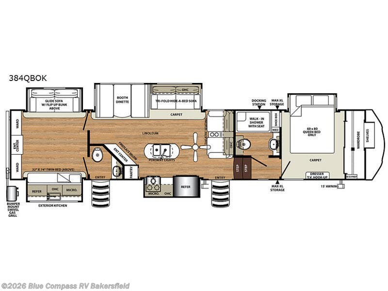 Used 2019 Forest River Sierra 384QBOK available in Bakersfield, California