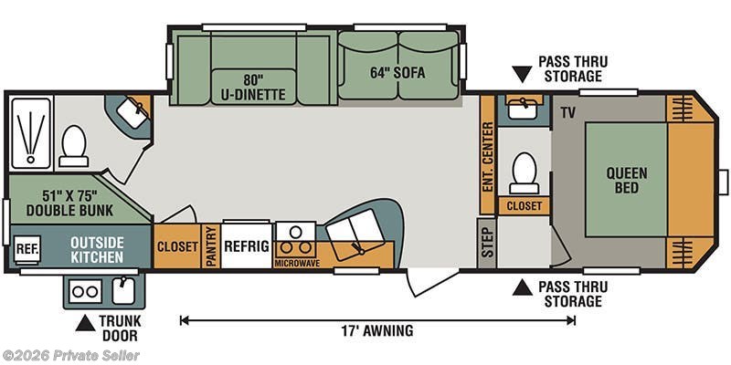 New 2018  K-Z Sportsmen 281-BHK by K-Z from For Sale By Owner in 