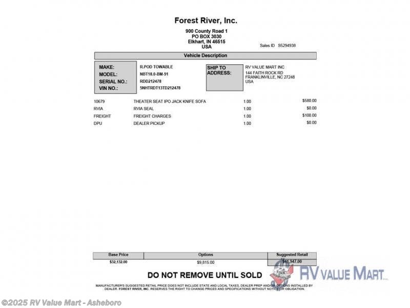 New 2026 Forest River No Boundaries NB18.0 Beast Mode available in Franklinville, North Carolina