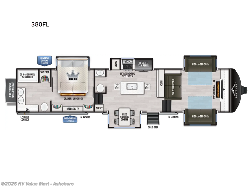 New 2026 East to West Ahara 380FL available in Franklinville, North Carolina