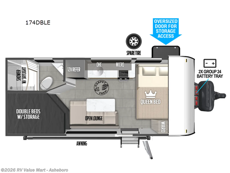 Used 2025 Forest River Wildwood FSX 174DBLE available in Franklinville, North Carolina