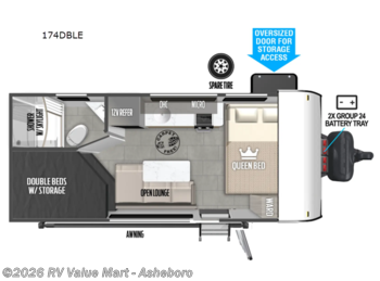 Used 2025 Forest River Wildwood FSX 174DBLE available in Franklinville, North Carolina