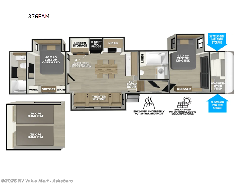 New 2027 Forest River Wildwood Heritage Glen 376FAM available in Franklinville, North Carolina