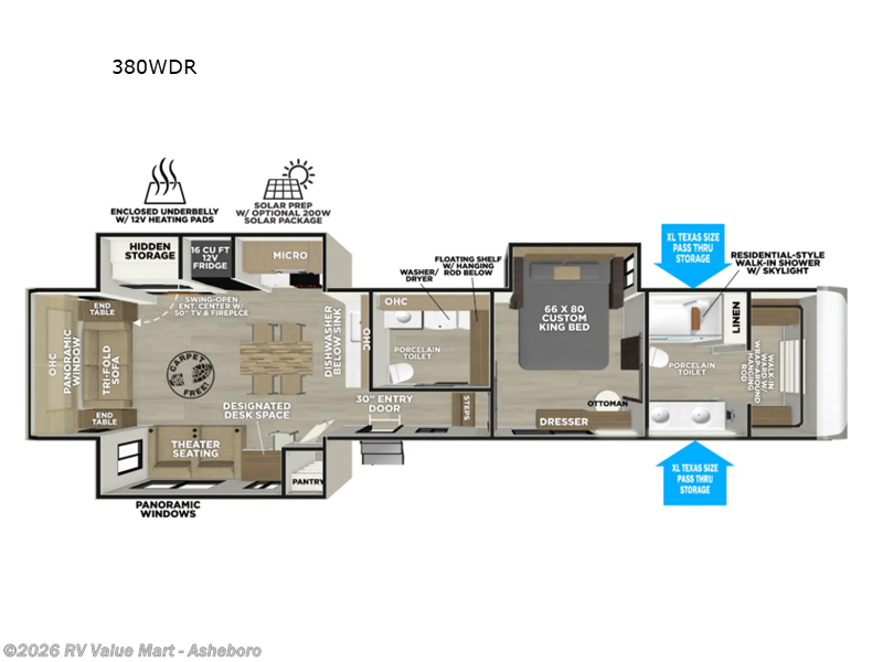 New 2027 Forest River Wildwood Heritage Glen 380WDR available in Franklinville, North Carolina