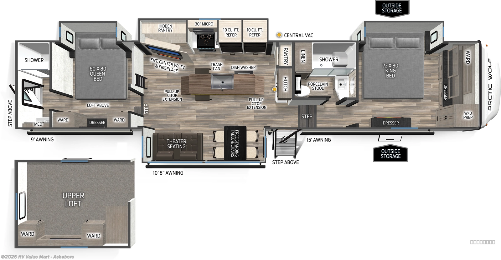 New 2027 Forest River Cherokee Arctic Wolf 38DST available in Franklinville, North Carolina