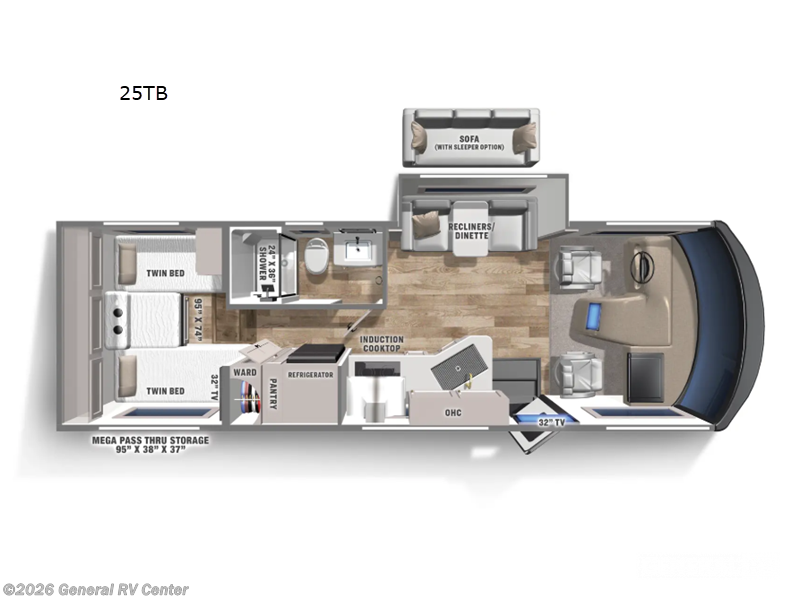 New 2026 Coachmen Euro 25TB available in Fort Myers, Florida
