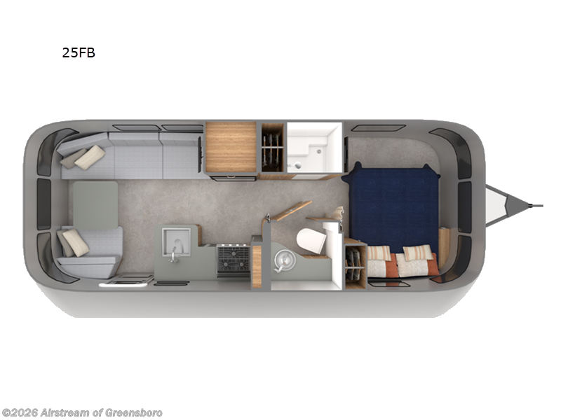 New 2024 Airstream Trade Wind 25FB available in Colfax, North Carolina