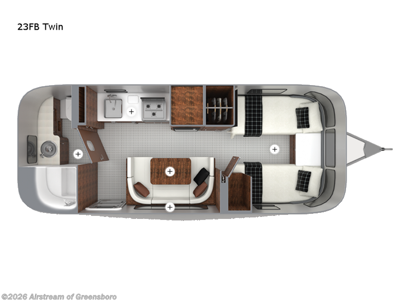 Used 2022 Airstream Globetrotter 23FB Twin available in Colfax, North Carolina