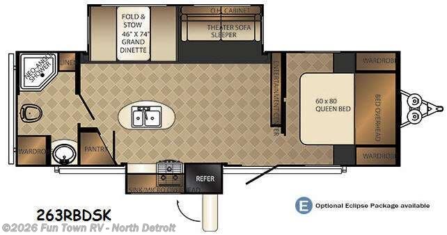 Used 2015 Palomino Solaire Ultra Lite 263RBDSK available in North Branch, Michigan