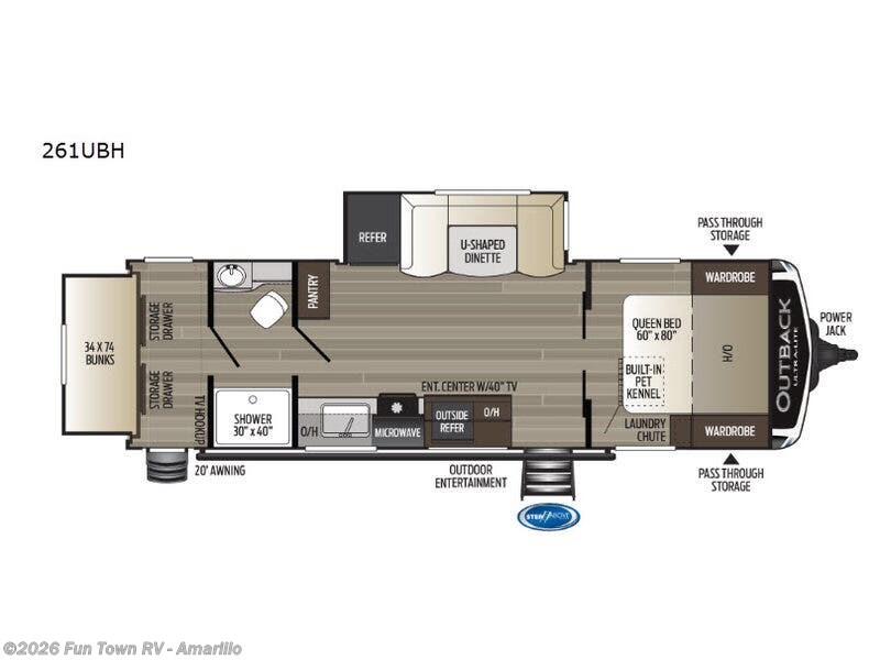 Used 2019 Keystone Outback Ultra Lite 261UBH available in Amarillo, Texas