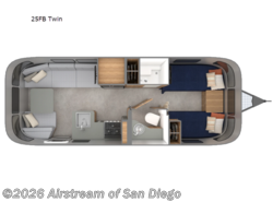 New 2027 Airstream Trade Wind 25FB Twin available in San Diego, California