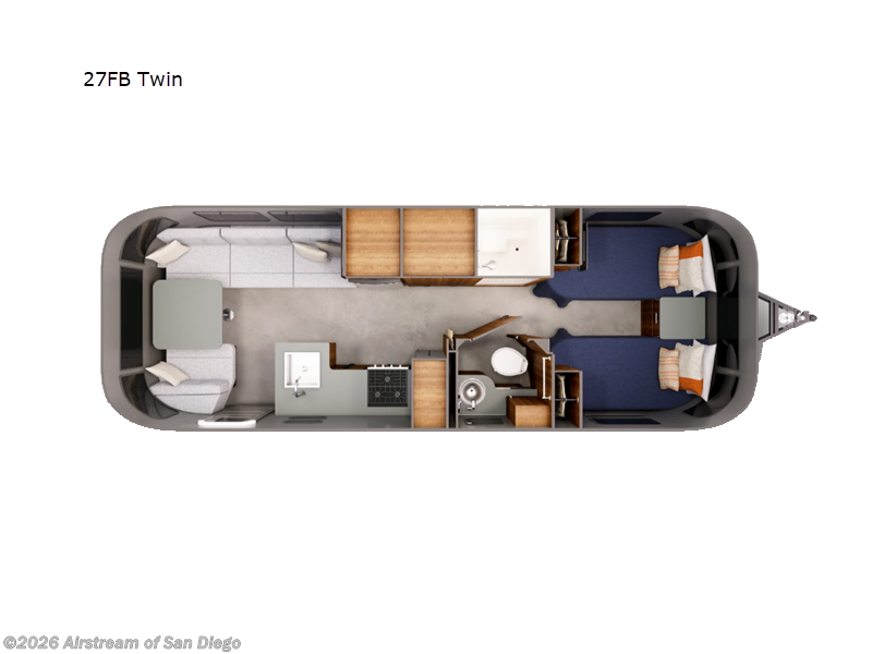 New 2027 Airstream Trade Wind 27FB Twin available in San Diego, California