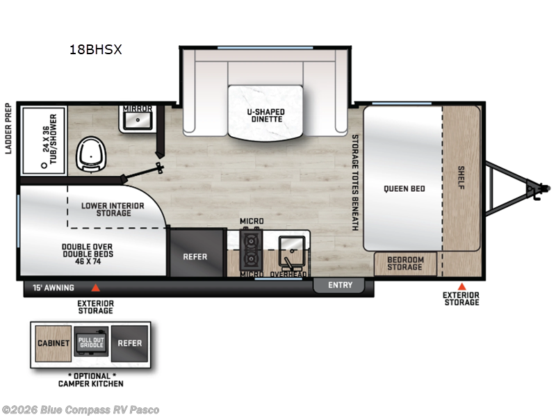 New 2026 Forest River Aurora Light 18BHSX available in Pasco, Washington