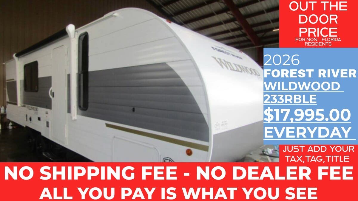 New 2026 Forest River Wildwood FSX 233RBLE available in Panama City, Florida