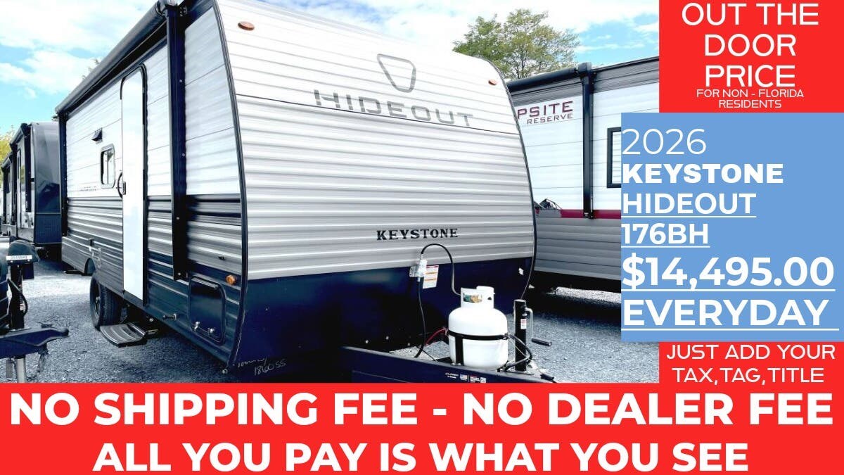 New 2026 Keystone Hideout Mini 176BH available in Panama City, Florida