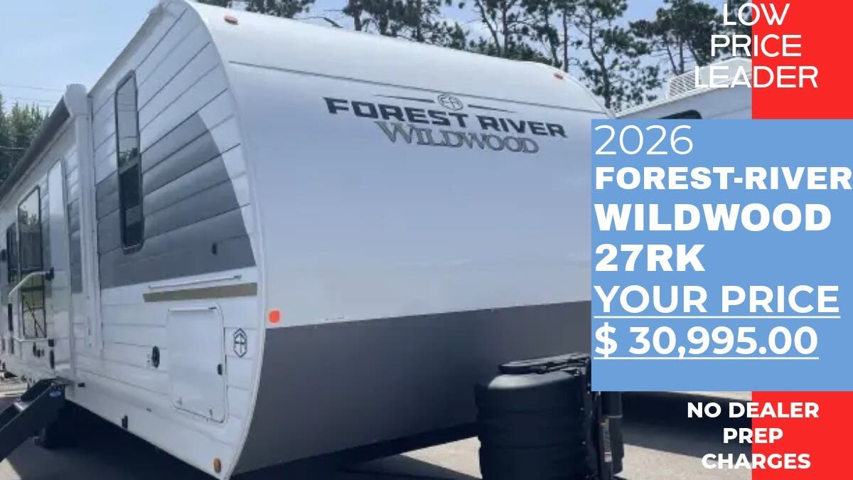 New 2026 Forest River Wildwood 27RK available in Panama City, Florida