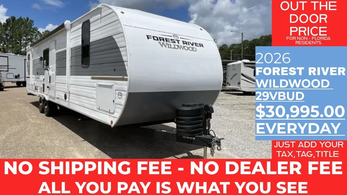 New 2026 Forest River Wildwood 29VBUD available in Panama City, Florida