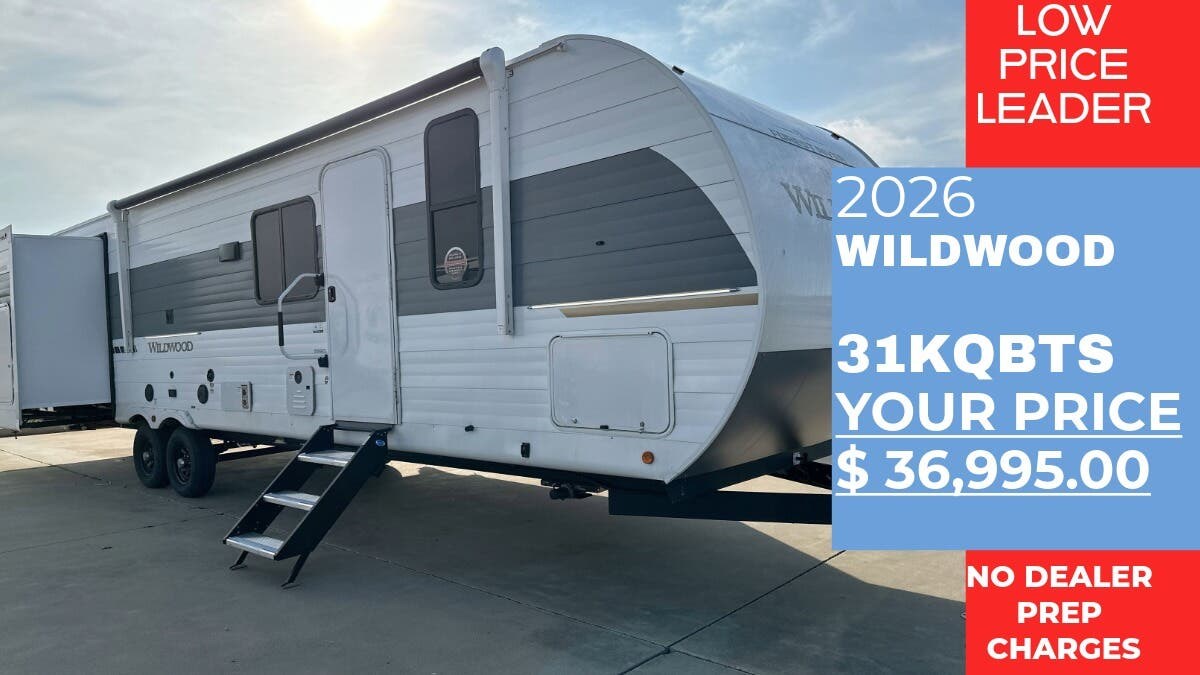 New 2026 Forest River Wildwood 31KQBTS available in Panama City, Florida