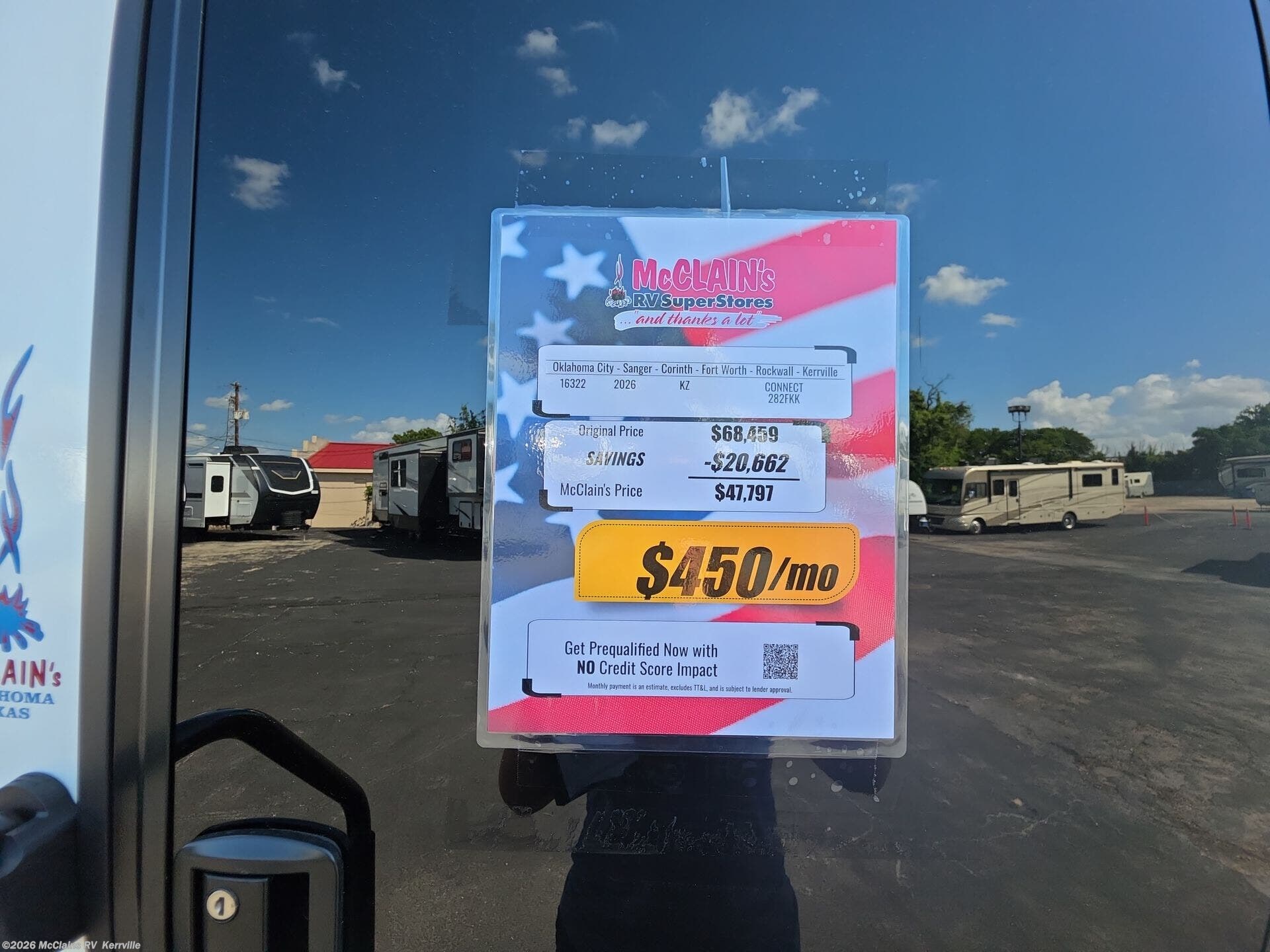 New 2026 K-Z Connect 282FKK available in Kerrville, Texas