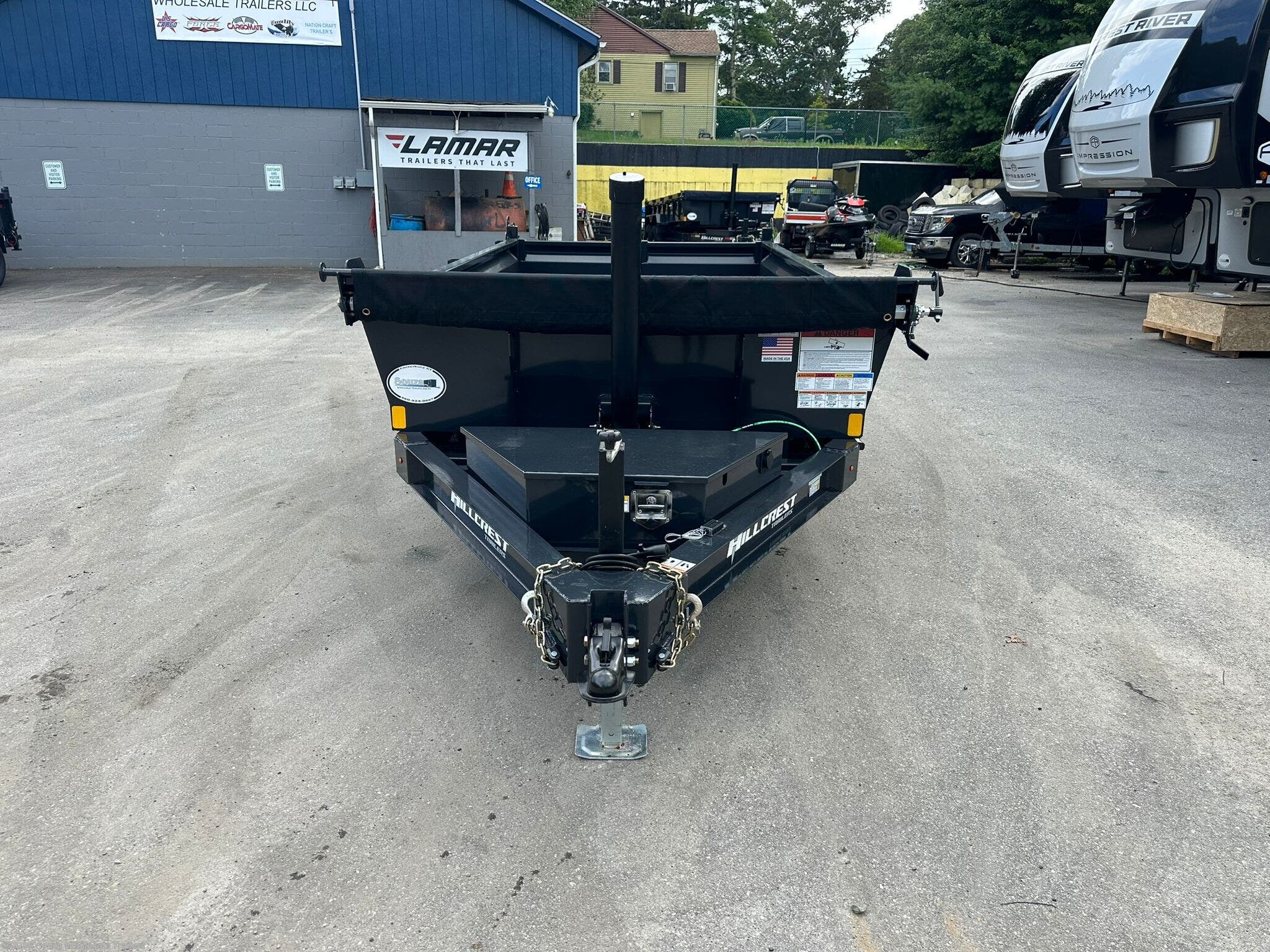 New 2026 Hillcrest Trailers  6X12 DUMP TRAILER – 10,000 GVWR | STANDAR Base available in Canterbury, Connecticut