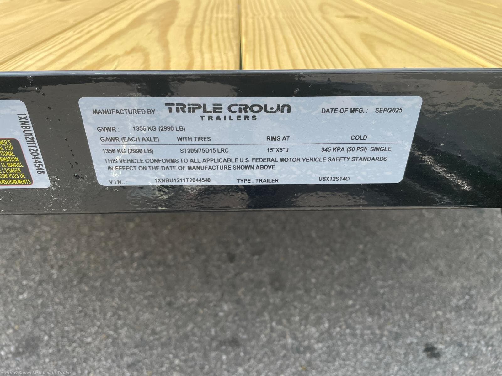 New 2026 Triple Crown Utility 6X12SA  TRAILER Base available in Canterbury, Connecticut