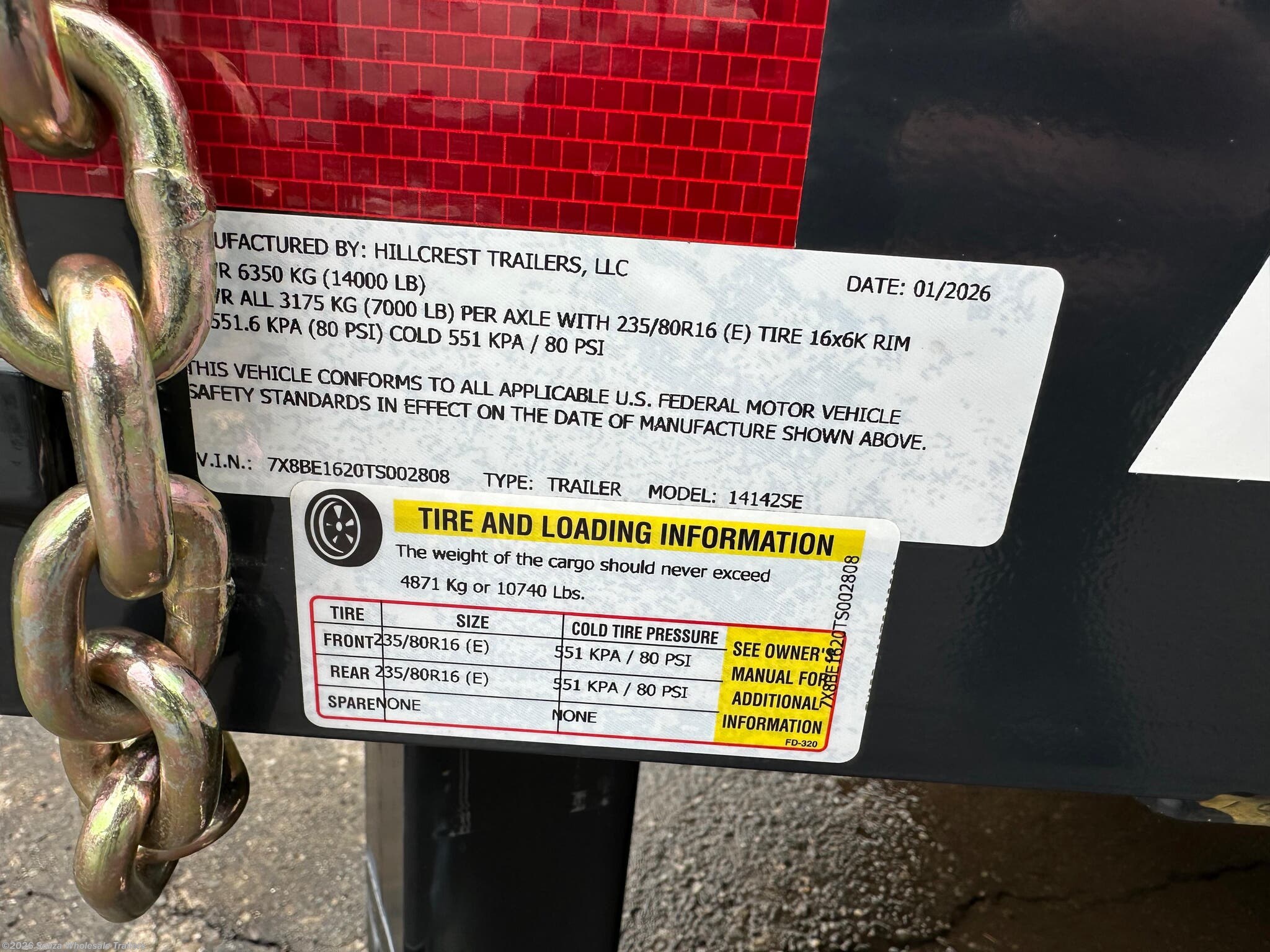 New 2026 Hillcrest Trailers  14K 14+2 EQUIPMENT TRAILER Base available in Canterbury, Connecticut