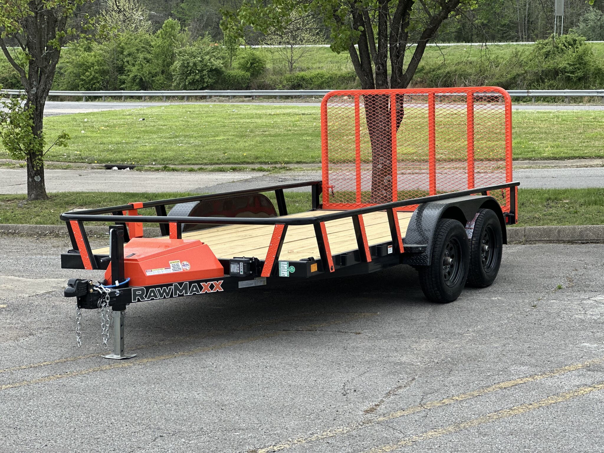 2025 RawMaxx 7X14 Open Utility Trailer Commercial Grade