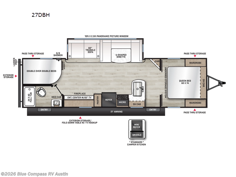 New 2026 Forest River Aurora 27DBH available in Buda, Texas