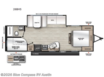 New 2026 Forest River Aurora Light 26BHS available in Buda, Texas