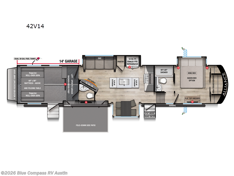 Used 2025 Alliance RV Valor 42V14 available in Buda, Texas