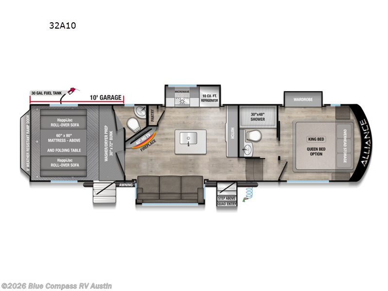 New 2027 Alliance RV Valor All-Access 32A10 available in Buda, Texas
