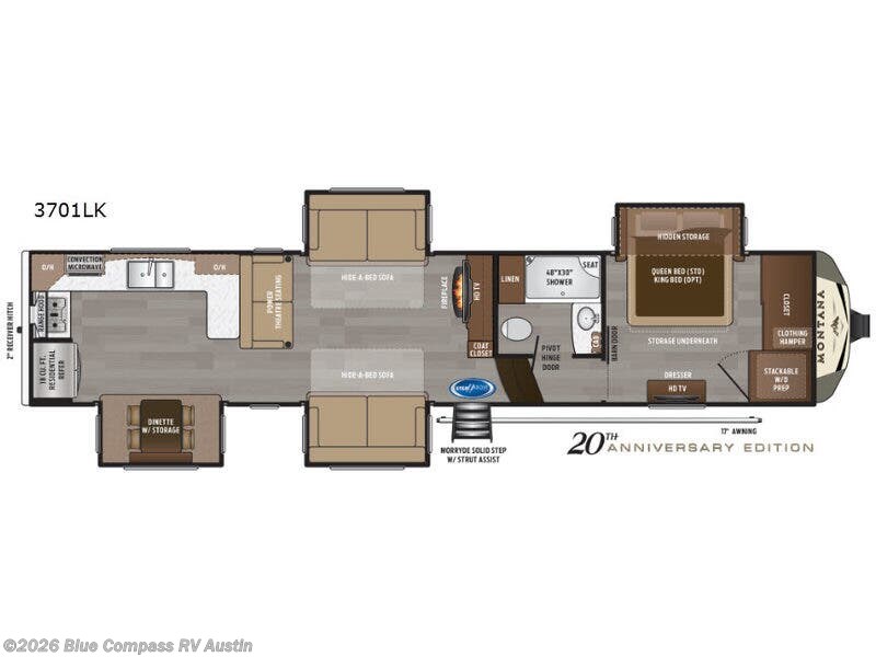 Used 2019 Keystone Montana 3701LK available in Buda, Texas