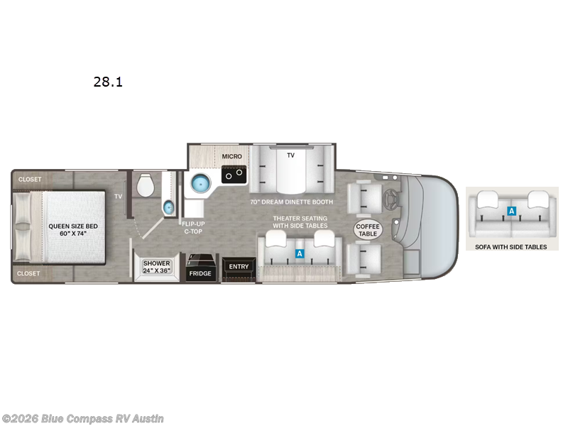 New 2027 Thor Motor Coach Vegas 28.1 available in Buda, Texas
