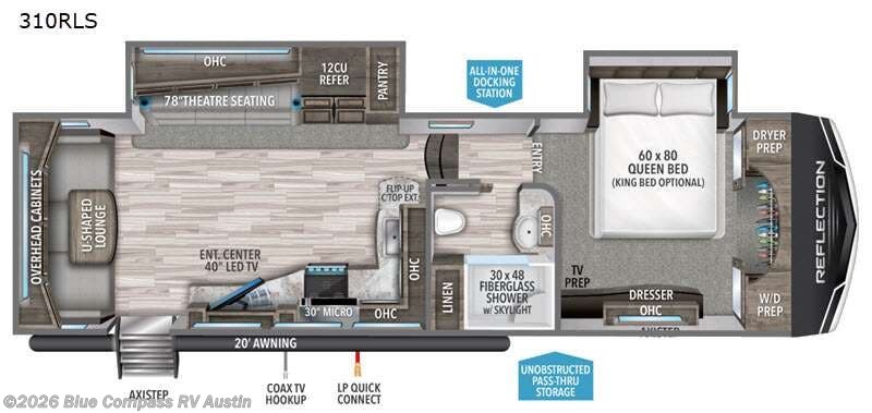 Used 2021  Grand Design Reflection 310RLS by Grand Design from Blue Compass RV Austin in Buda, TX