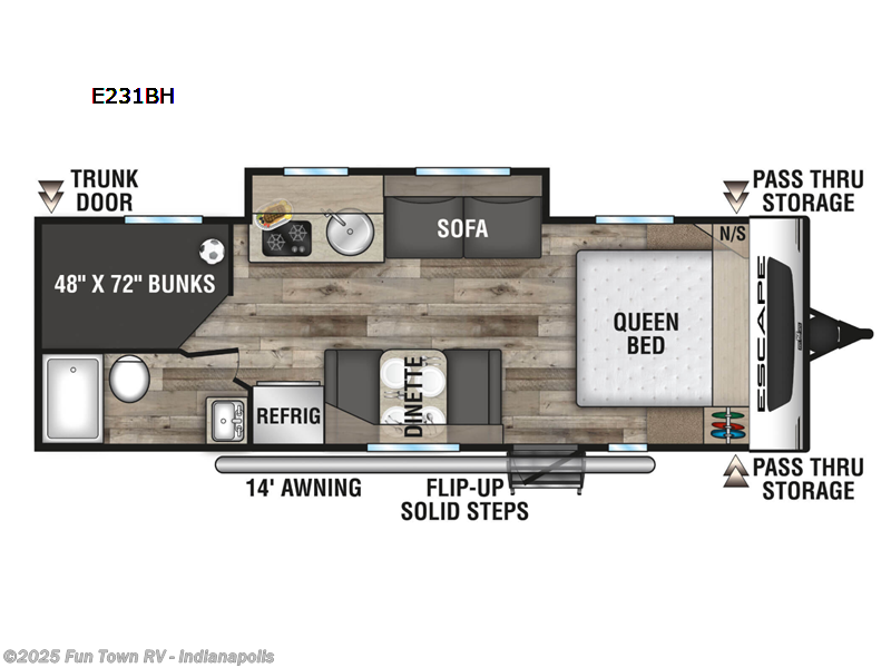 Used 2022 K-Z Escape E231BH available in Edinburgh, Indiana