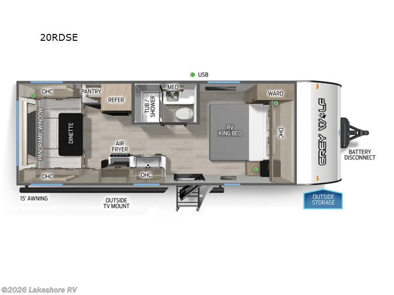 New 2026 Forest River Cherokee Grey Wolf 20RDSE available in Muskegon, Michigan